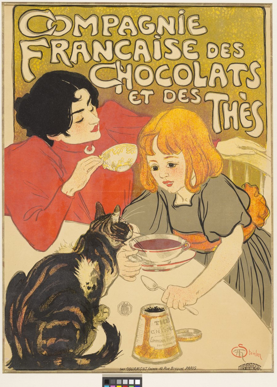 Compañía Francesa de Chocolates y Tés de Théophile Alexandre Steinlen