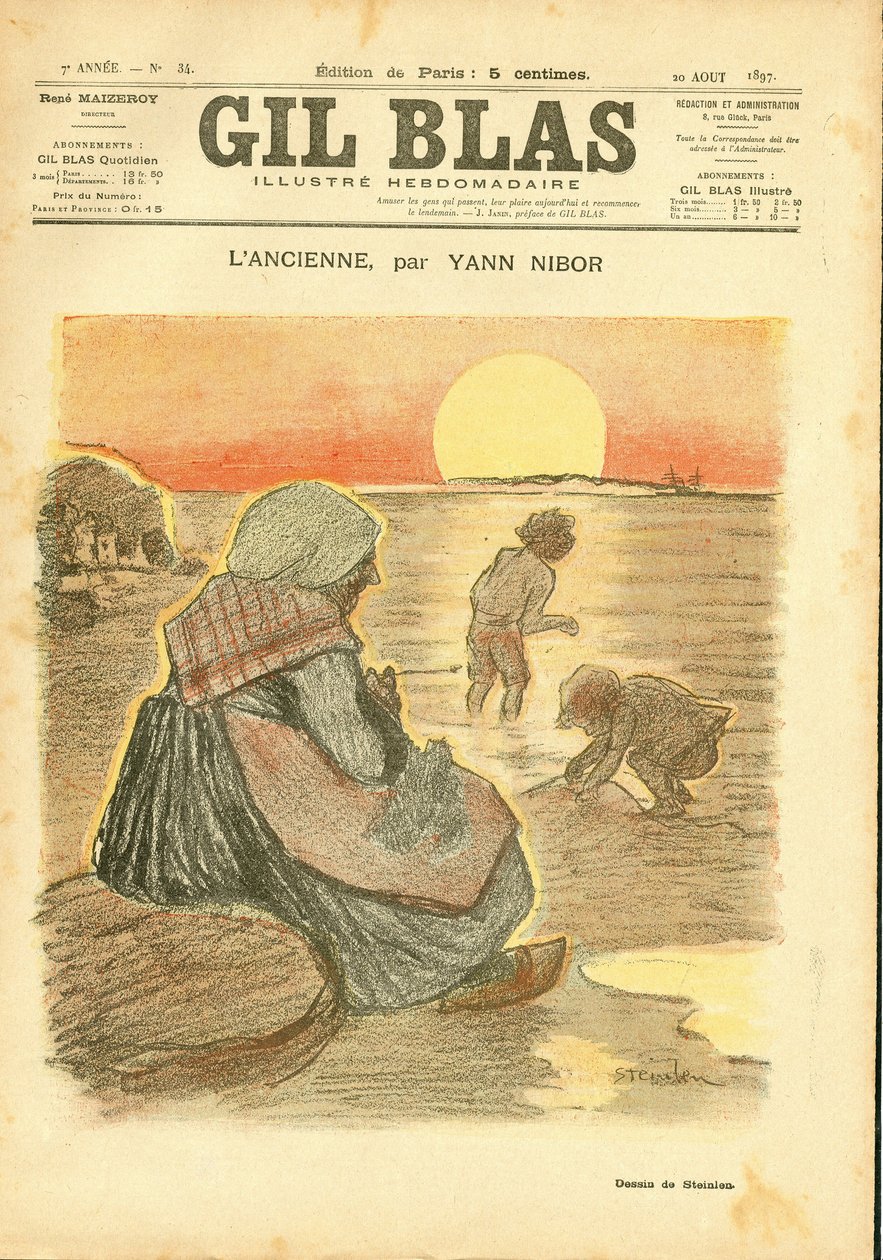 Portada de “Gil Blas” de Théophile Alexandre Steinlen