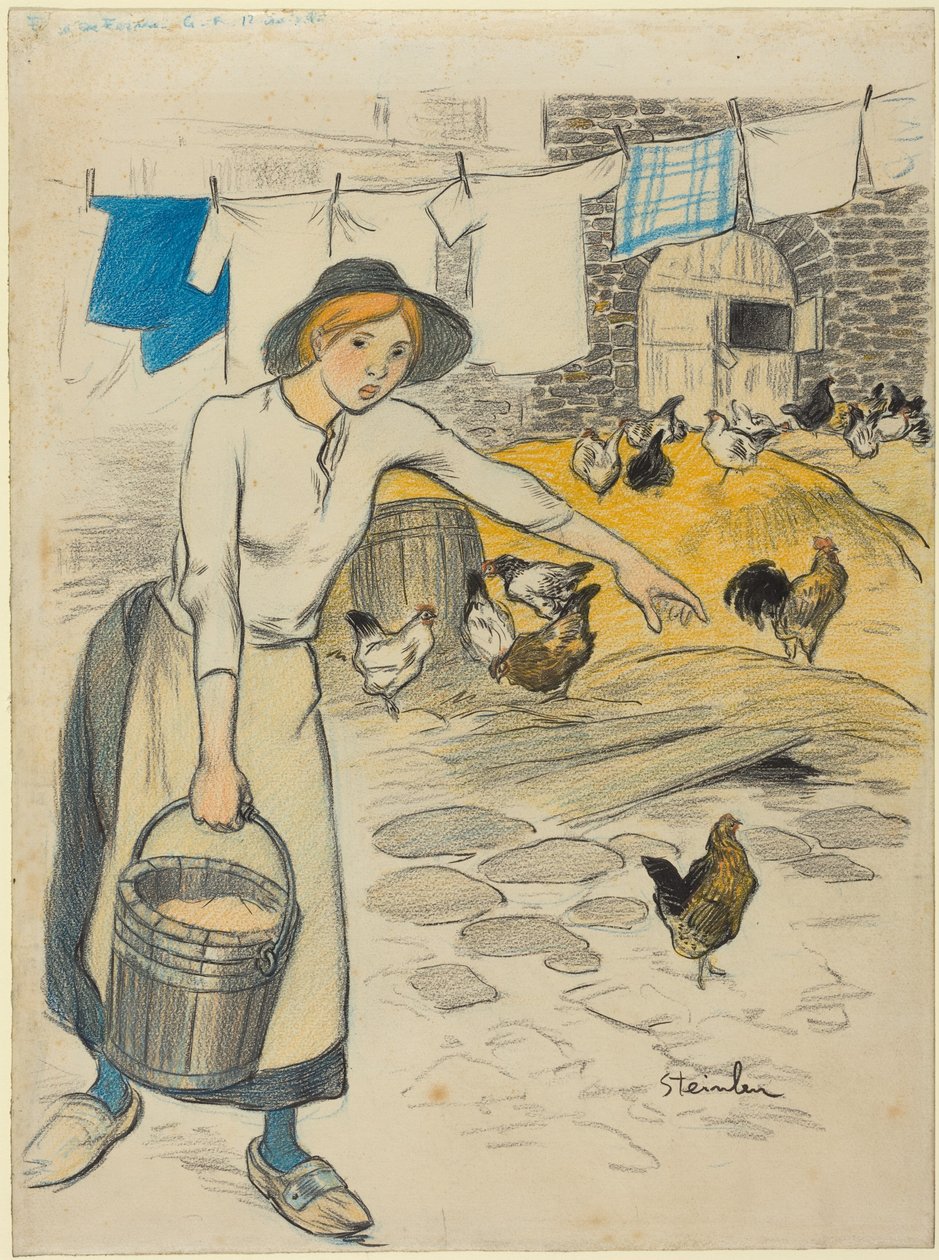 Chica de campo de Théophile Alexandre Steinlen