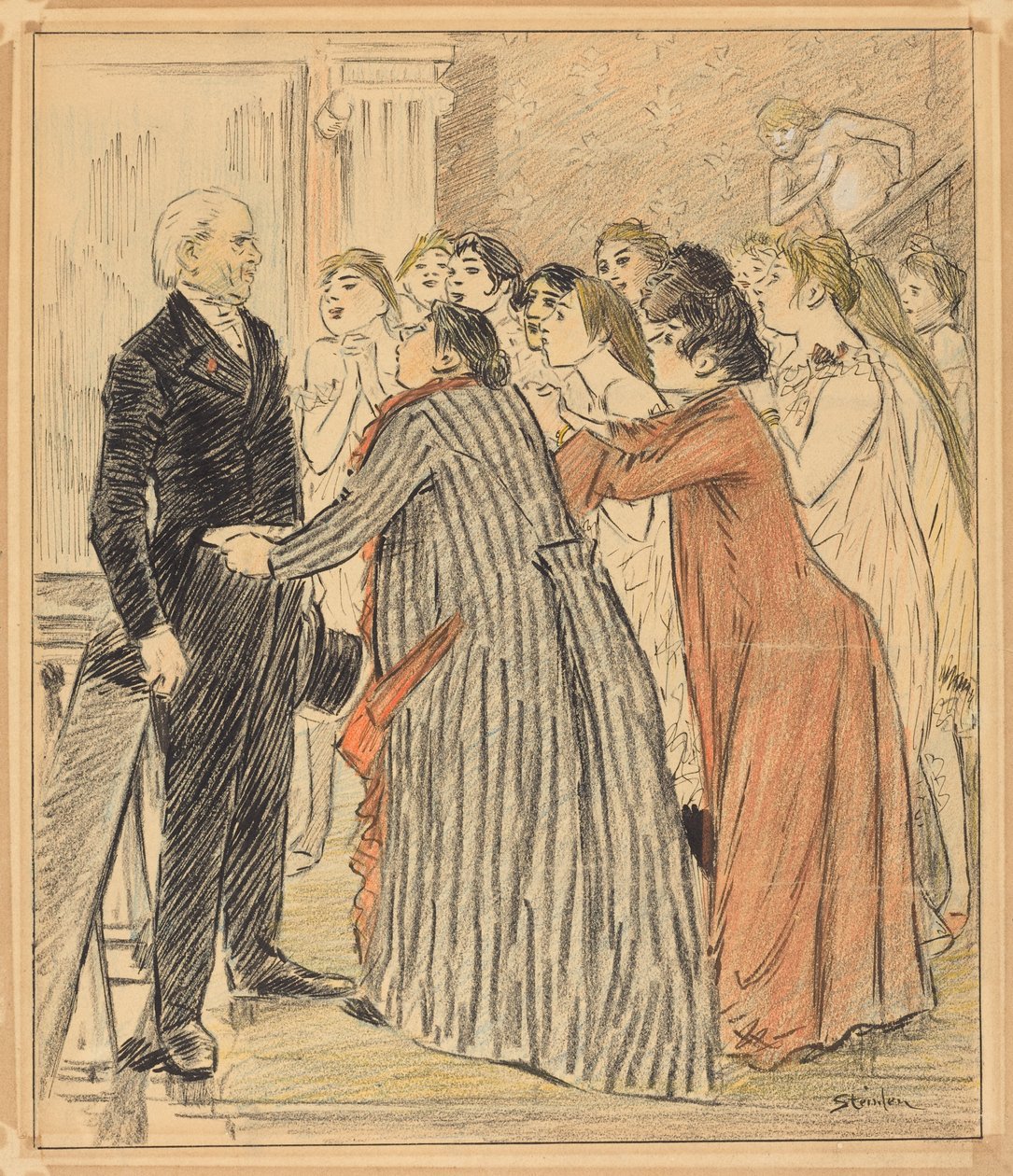 La aventura del viejo decano (The Adventure of the Old Dean) de Théophile Alexandre Steinlen