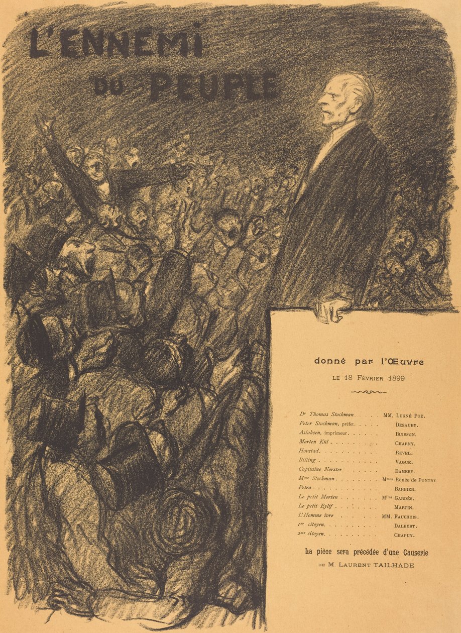 El enemigo del pueblo de Théophile Alexandre Steinlen
