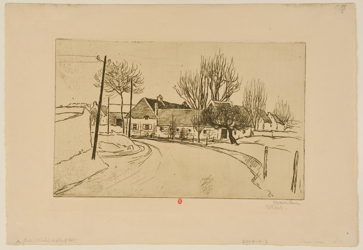 La casa a la entrada del pueblo de Théophile Alexandre Steinlen