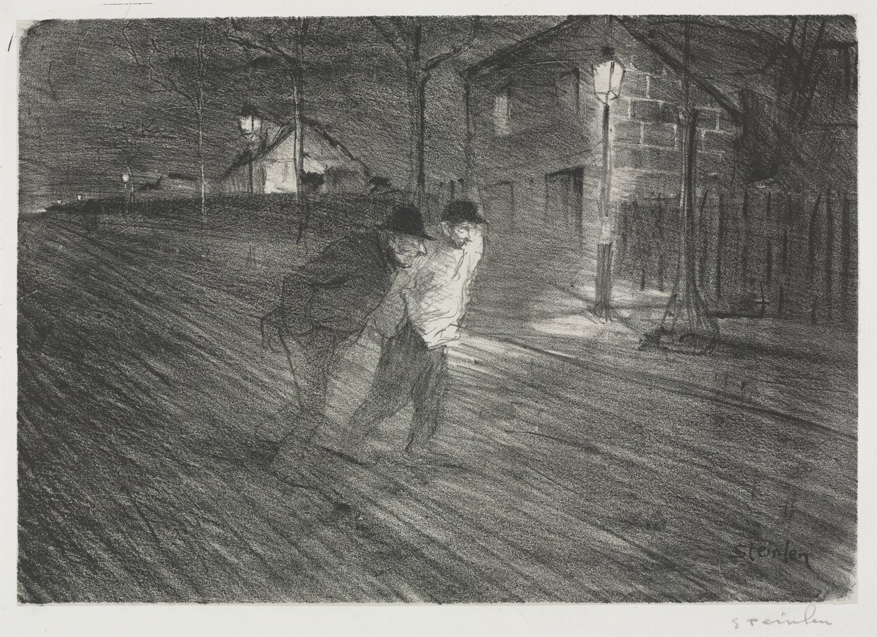 La calle Coulaincourt de Théophile Alexandre Steinlen