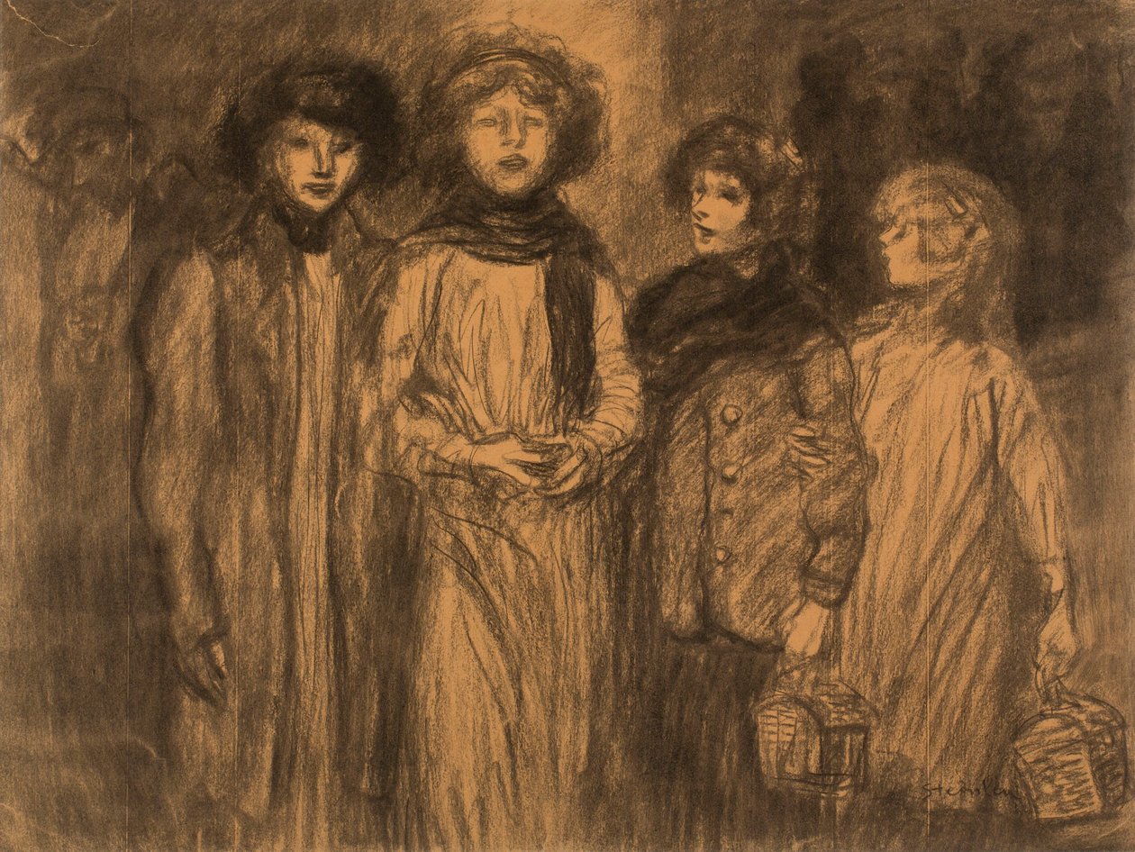 Las costureras de Théophile Alexandre Steinlen