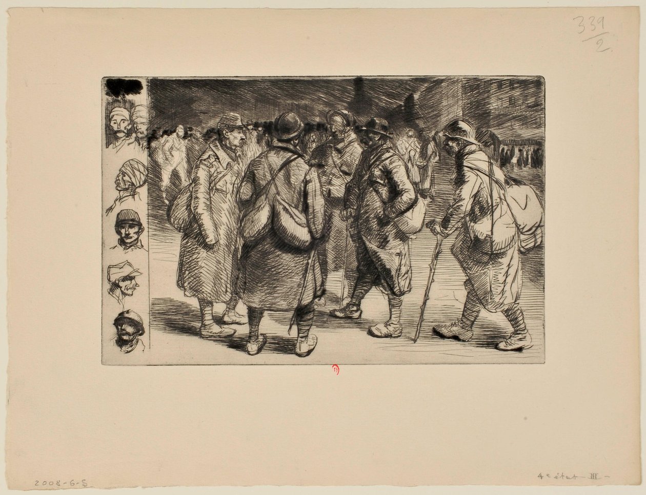 [Soldados con permiso, n.º 1] de Théophile Alexandre Steinlen