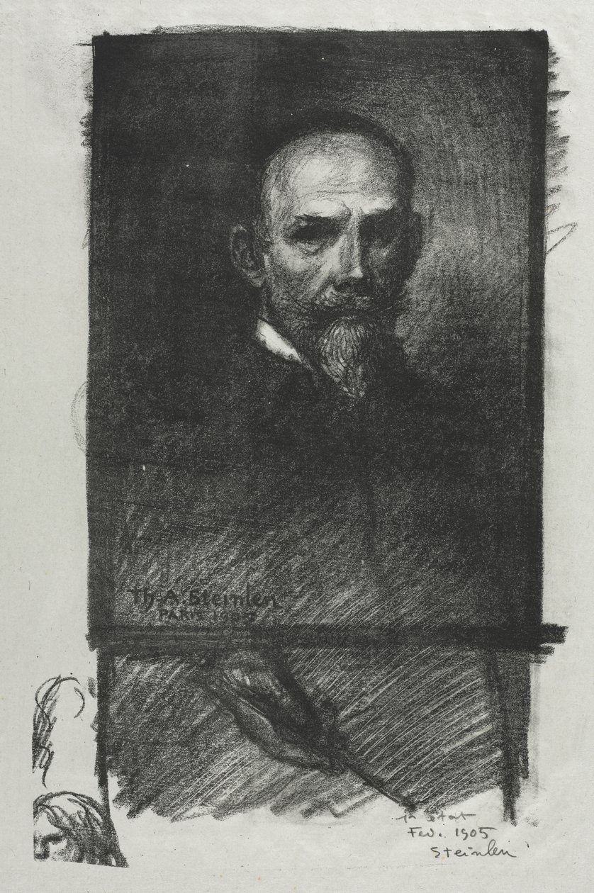 Autorretrato de Théophile Alexandre Steinlen