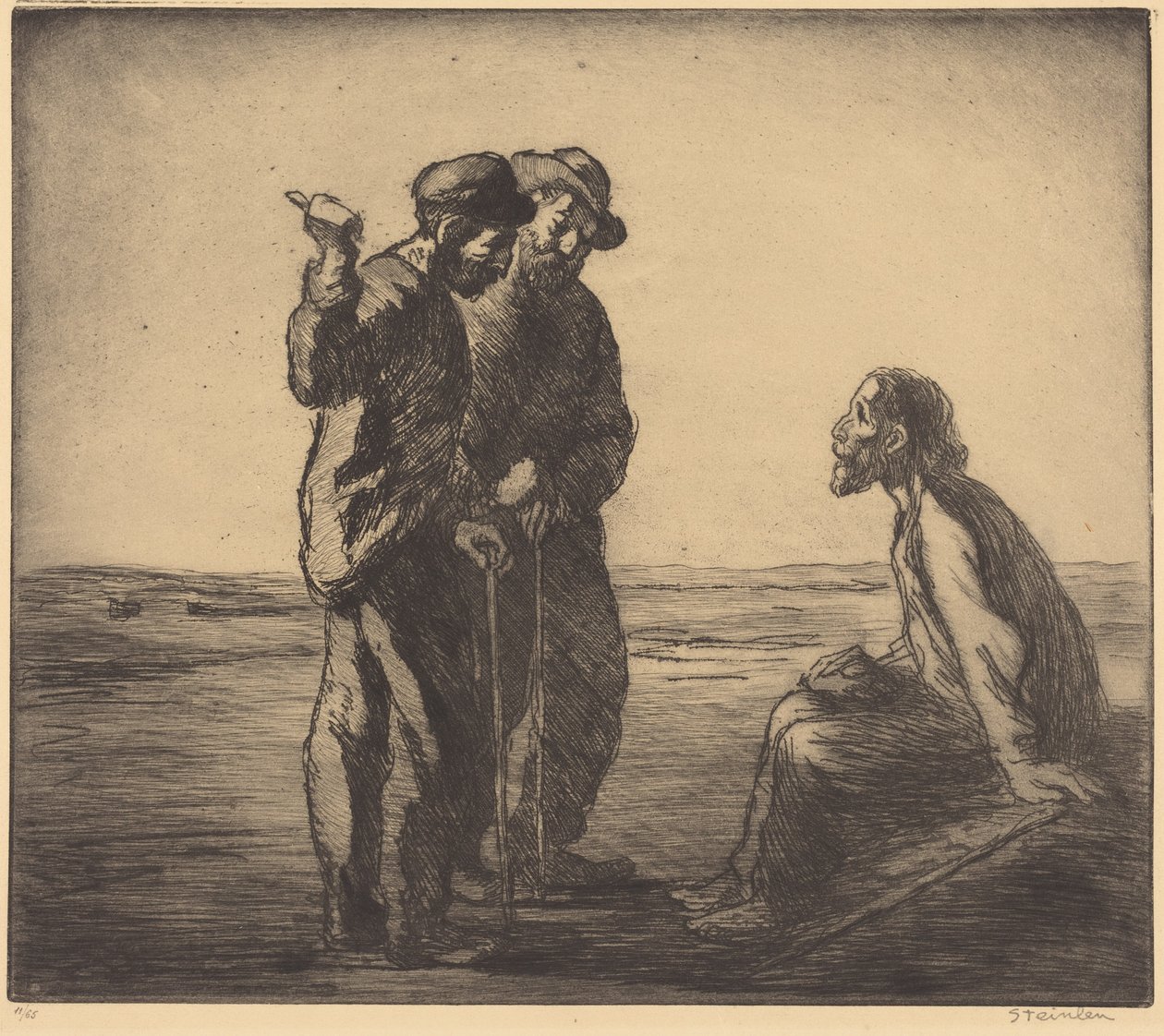 Tres compañeros de Théophile Alexandre Steinlen
