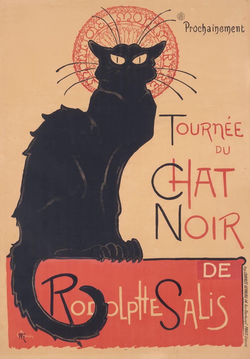 Gira del Chat Noir de Théophile Alexandre Steinlen