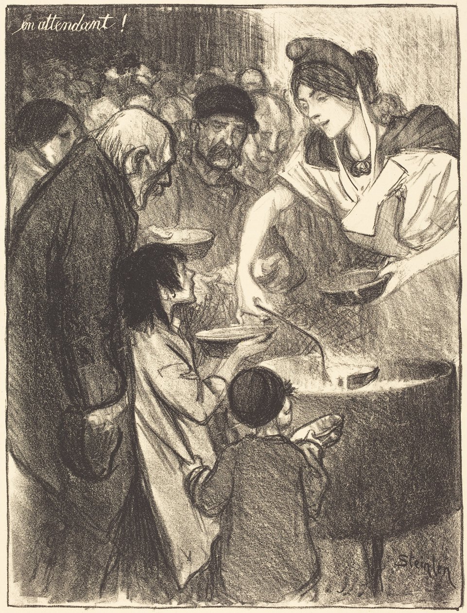 Esperando de Théophile Alexandre Steinlen