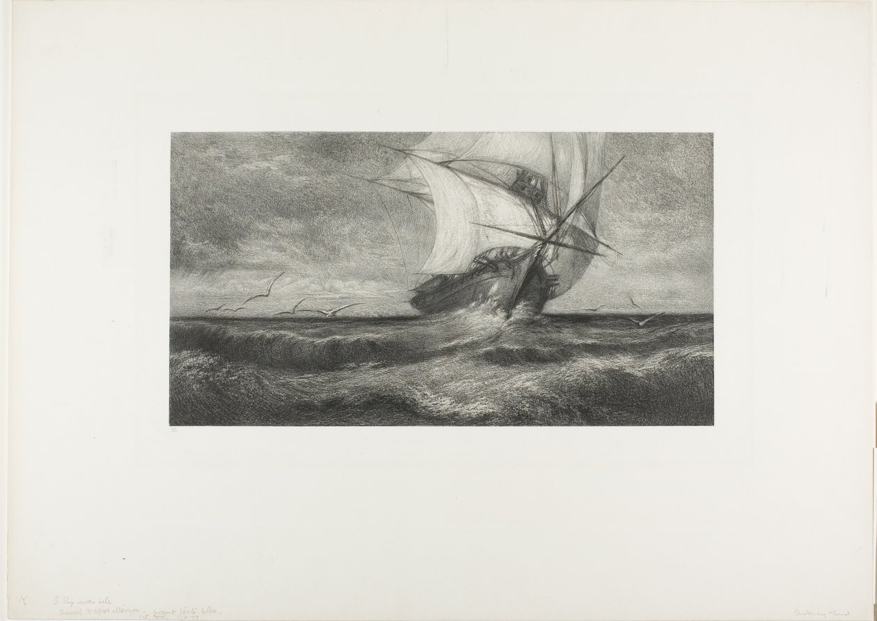 El barco fantasma de Theophile Narcisse Chauvel
