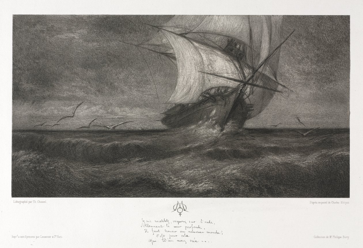 El Barco Fantasma, o En las Olas de Theophile Narcisse Chauvel