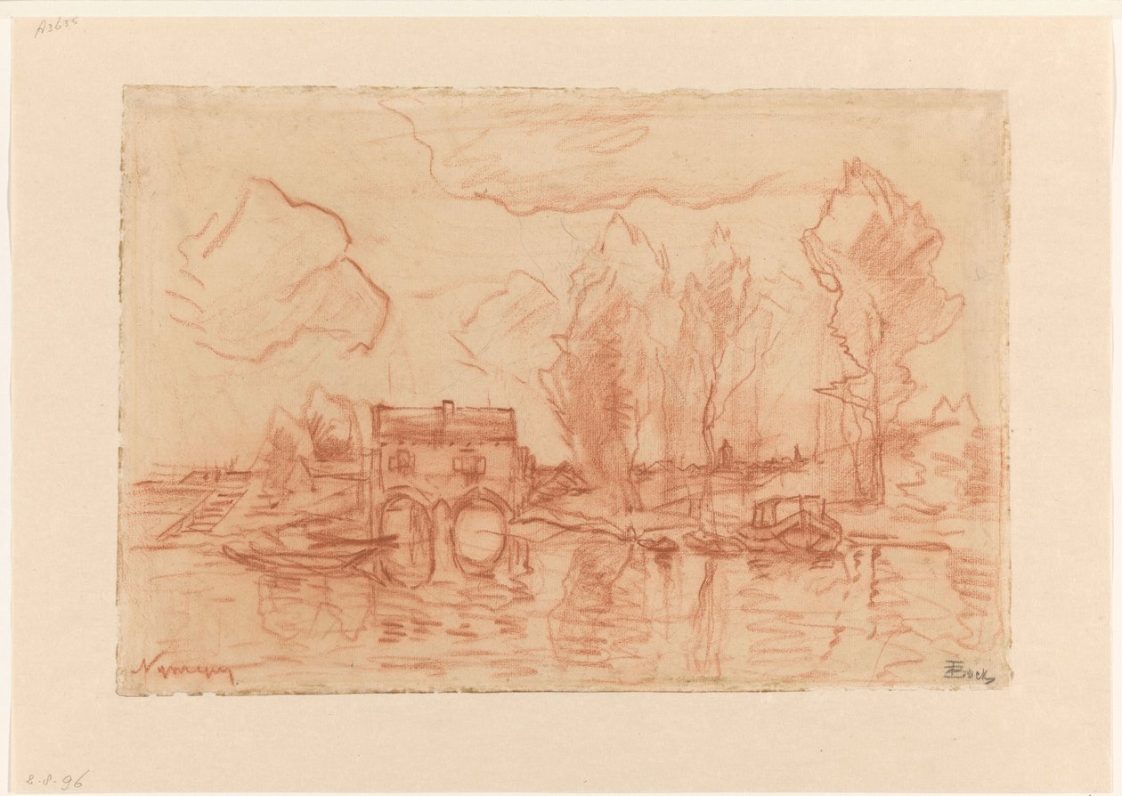 Paisaje cerca de Nijmegen de Theophile de Bock