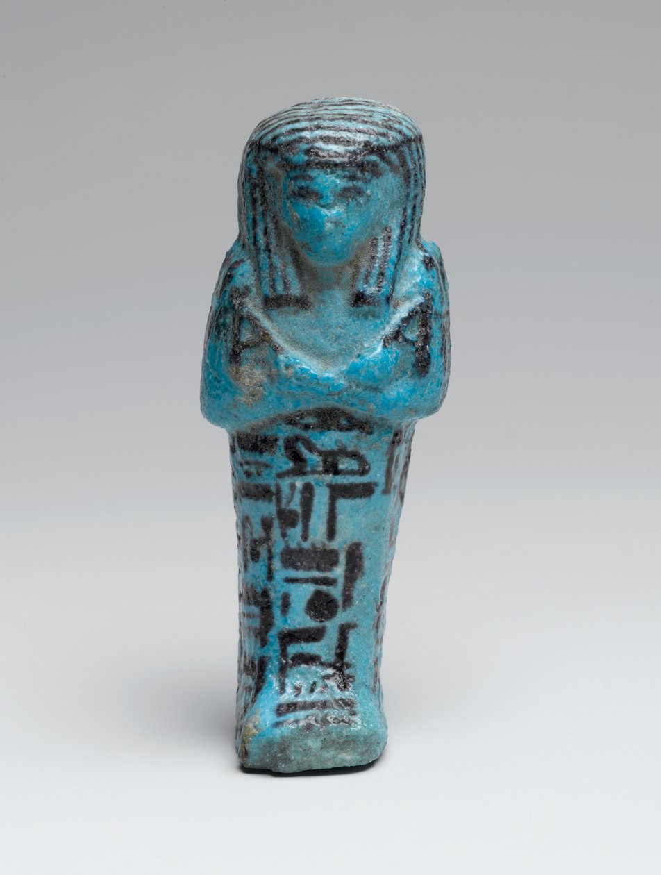 Pequeño shabti del jefe dibujante, Amen-em-opet, posiblemente de Deir el-Bahri, dinastía 21-22 de Third Intermediate Period Egyptian