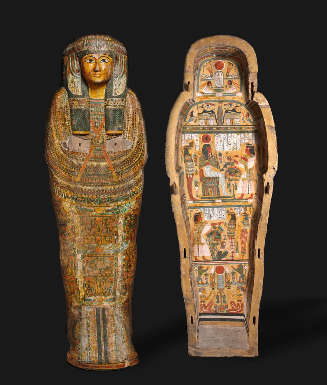 Ataúd de Nesykhonsu, Tebas, finales de la XXI a principios de la XXII dinastía de Third Intermediate Period Egyptian