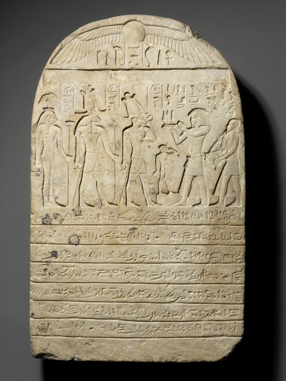 Estela de donación, año 22 del reinado de Sheshonq III, c.804 a.C. (caliza) de Third Intermediate Period Egyptian