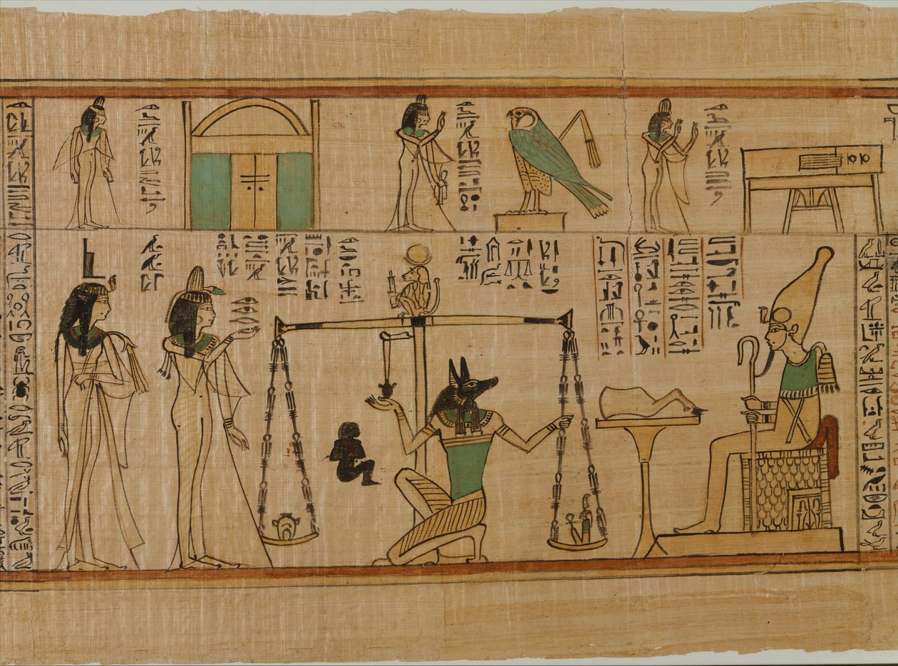 El papiro funerario del cantante de Amón Nany, c.1050 a.C. de Third Intermediate Period Egyptian