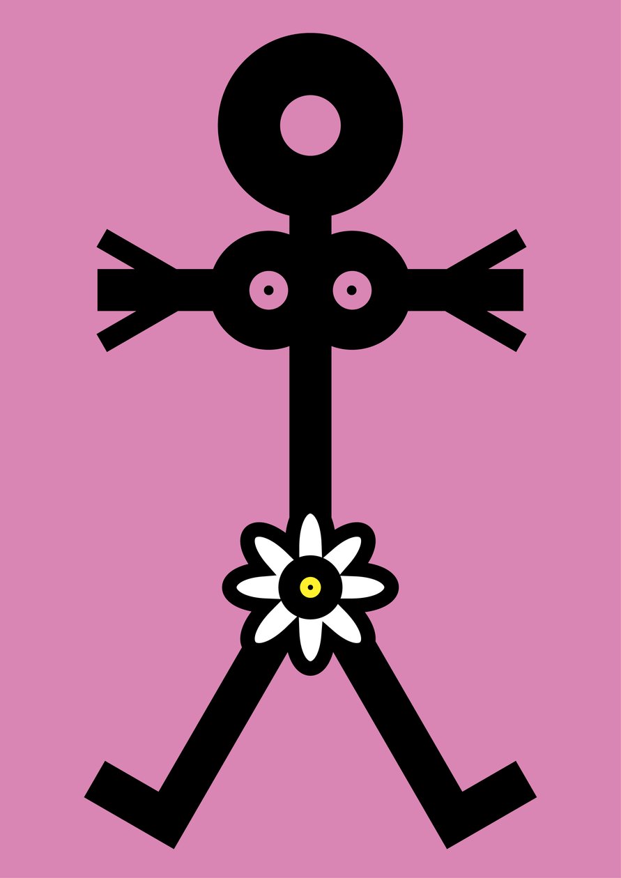 Mujer con flor Icono, 2006 de Thisisnotme Thisisnotme