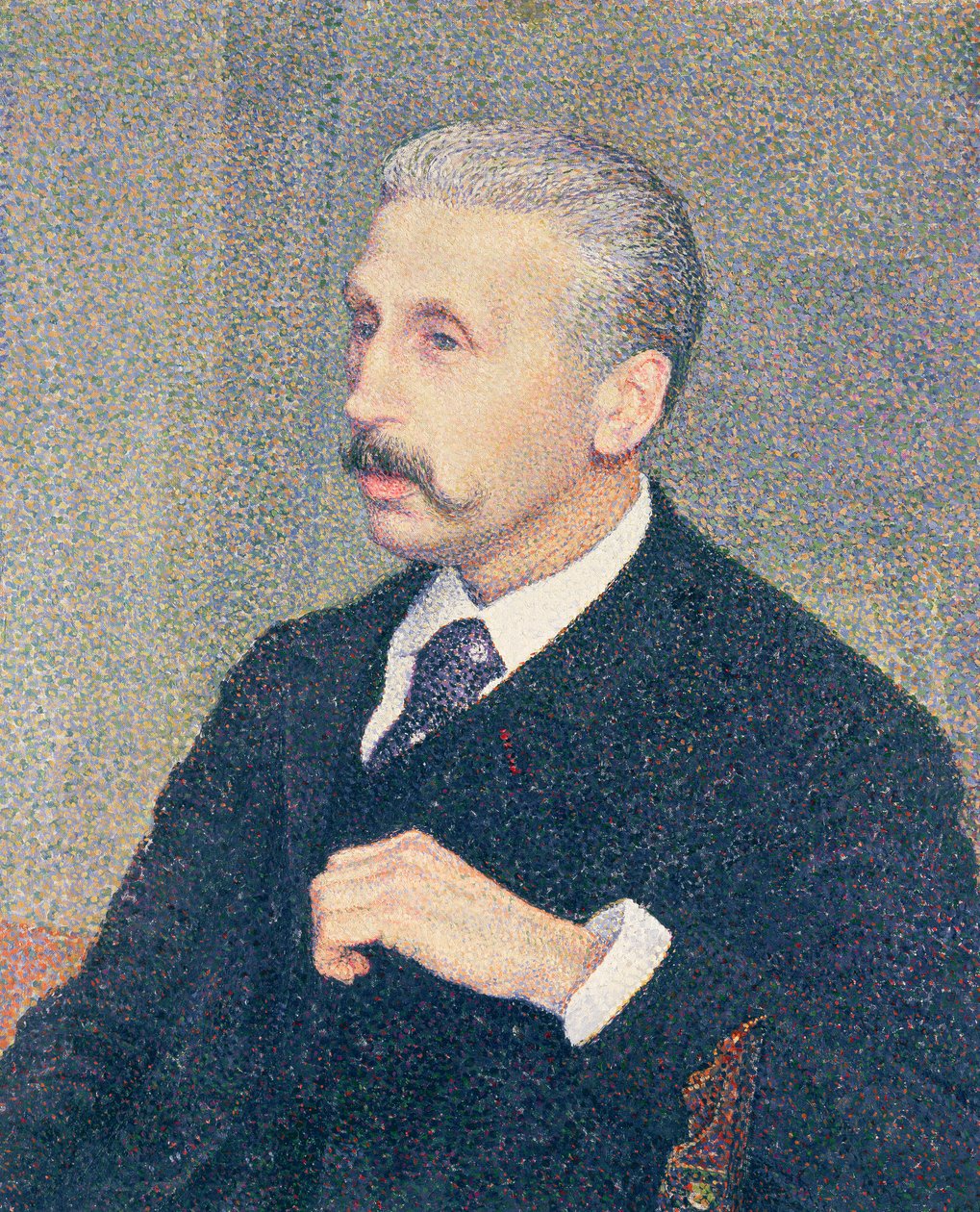 Retrato de Auguste Descamps, el tío del pintor de Théo van Rysselberghe