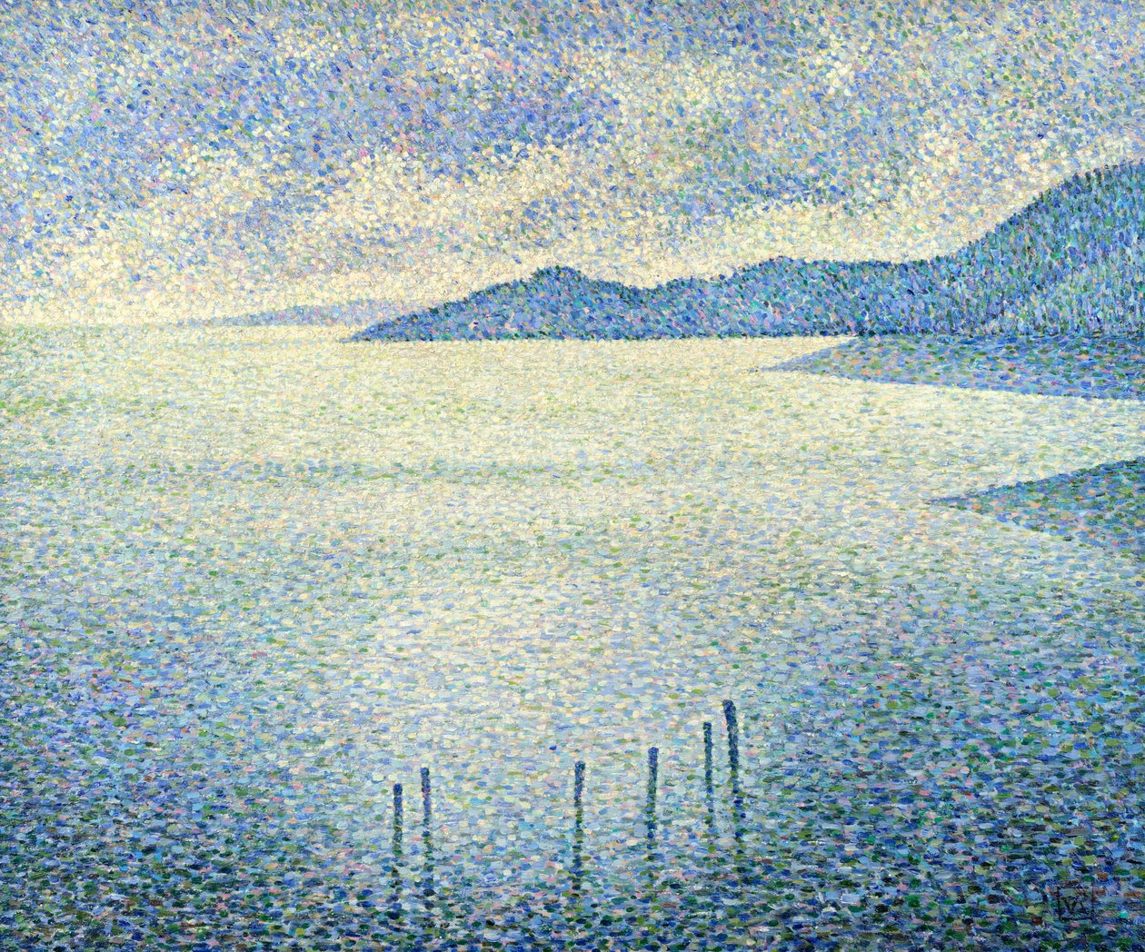 Escena Costera, c. 1892-1893 de Théo van Rysselberghe