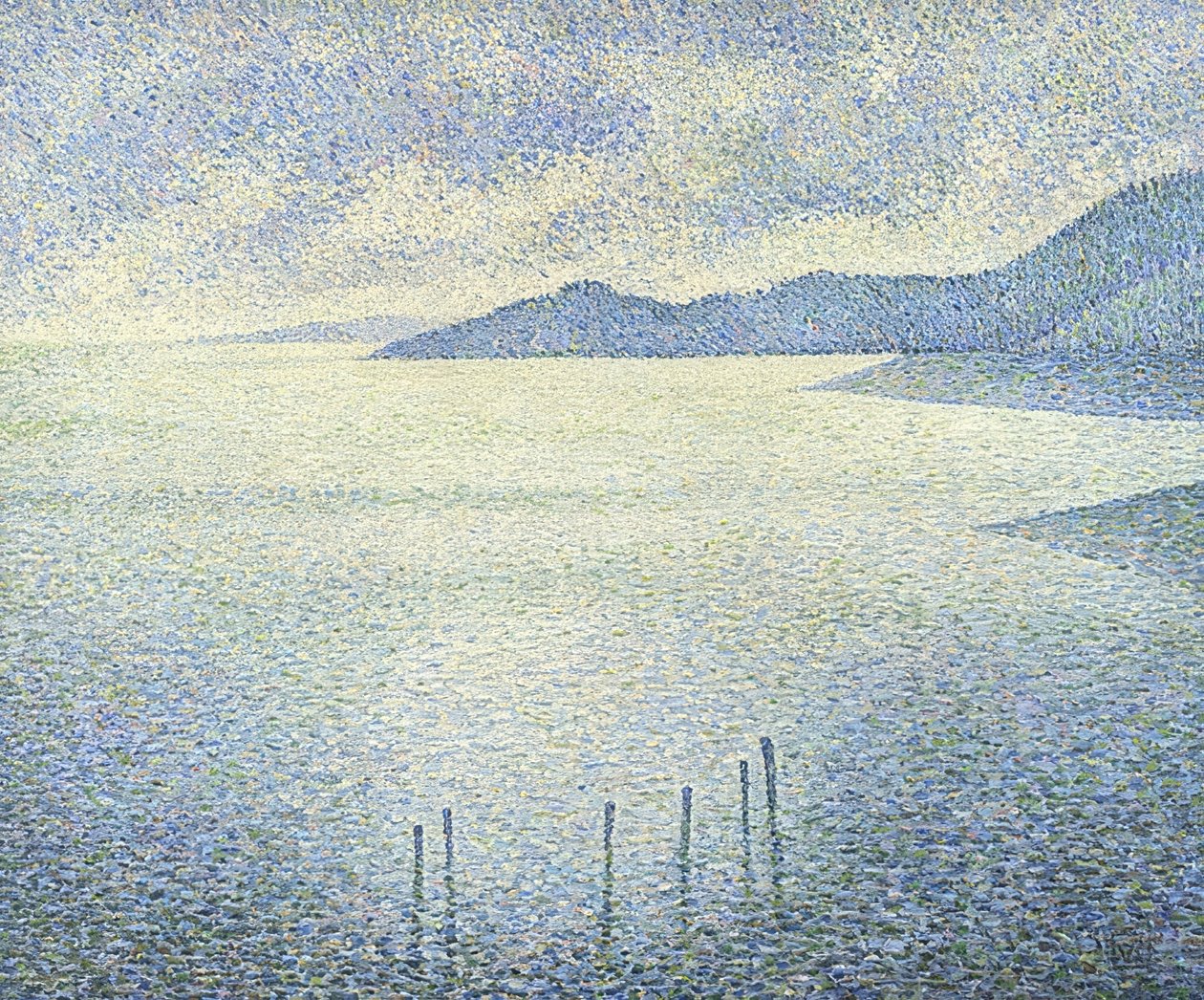 Escena costera. Alrededor de 1892 de Théo van Rysselberghe