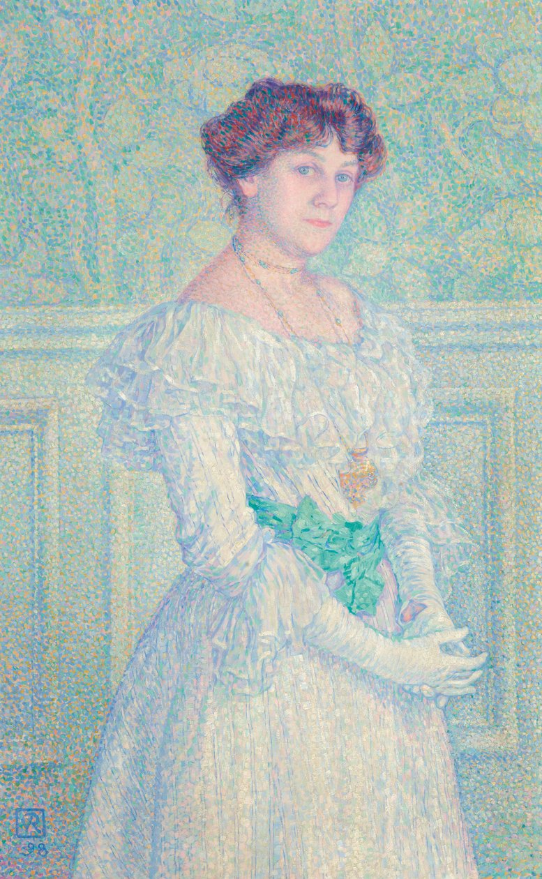 Retrato de Laure Flé, 1898 de Théo van Rysselberghe