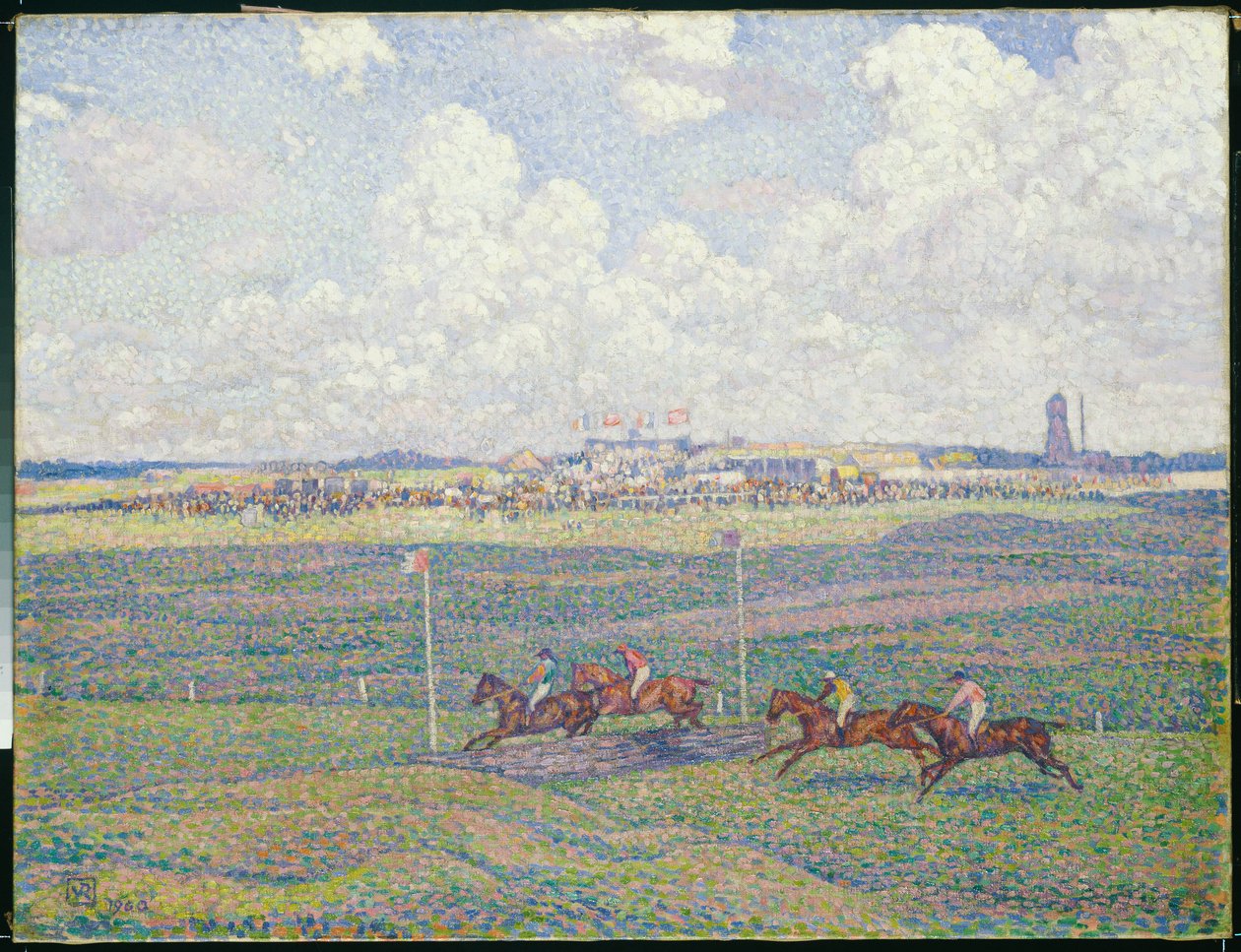 El hipódromo en Boulogne-sur-Mer de Théo van Rysselberghe