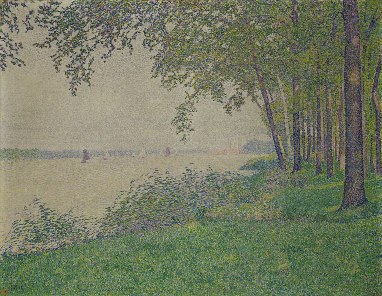 Los barcos de vela, 1892 de Théo van Rysselberghe