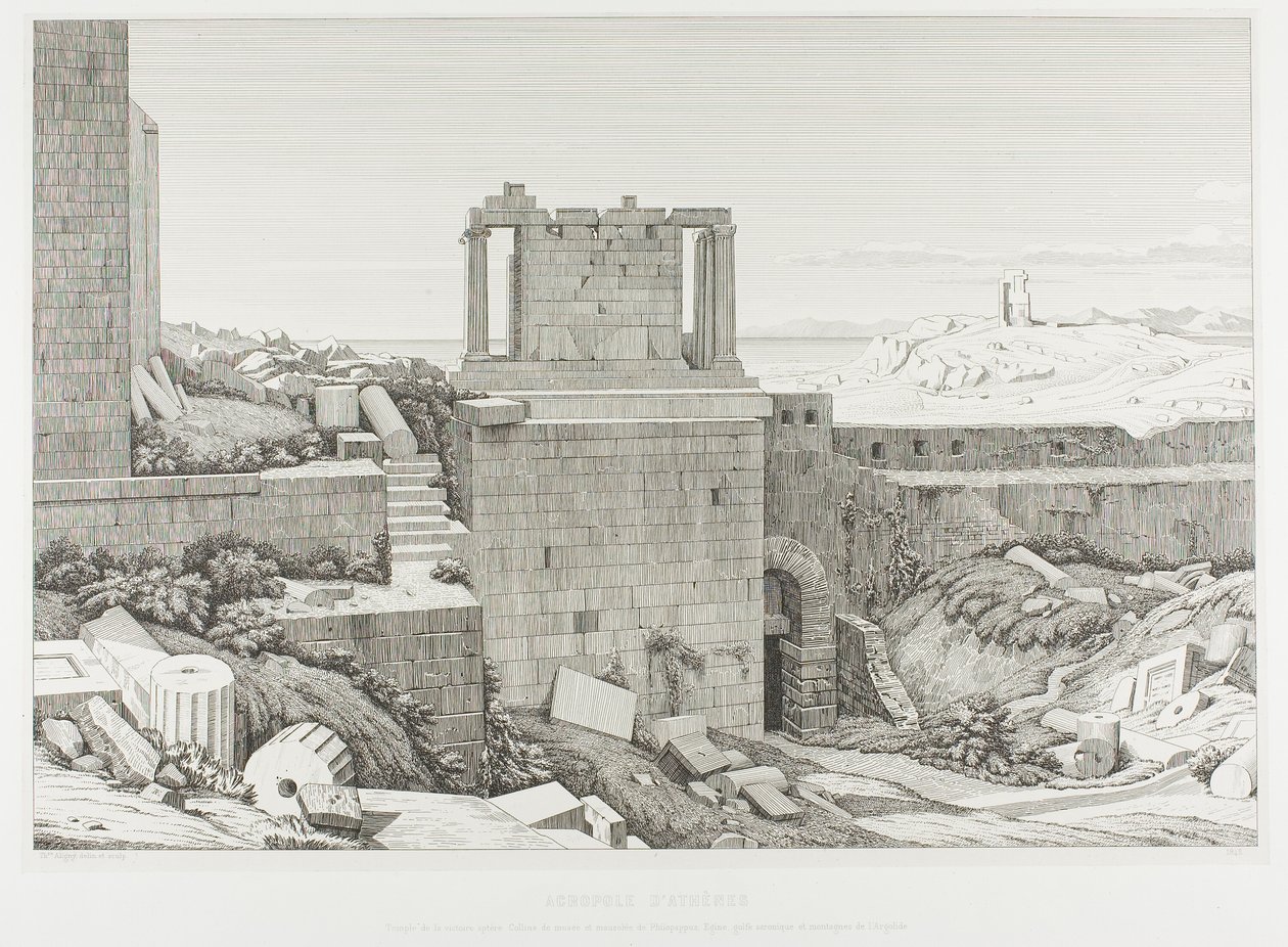 La Acrópolis de Atenas de Théodore Caruelle d