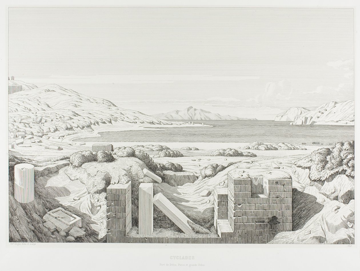 Vista de Corinto de Théodore Caruelle d