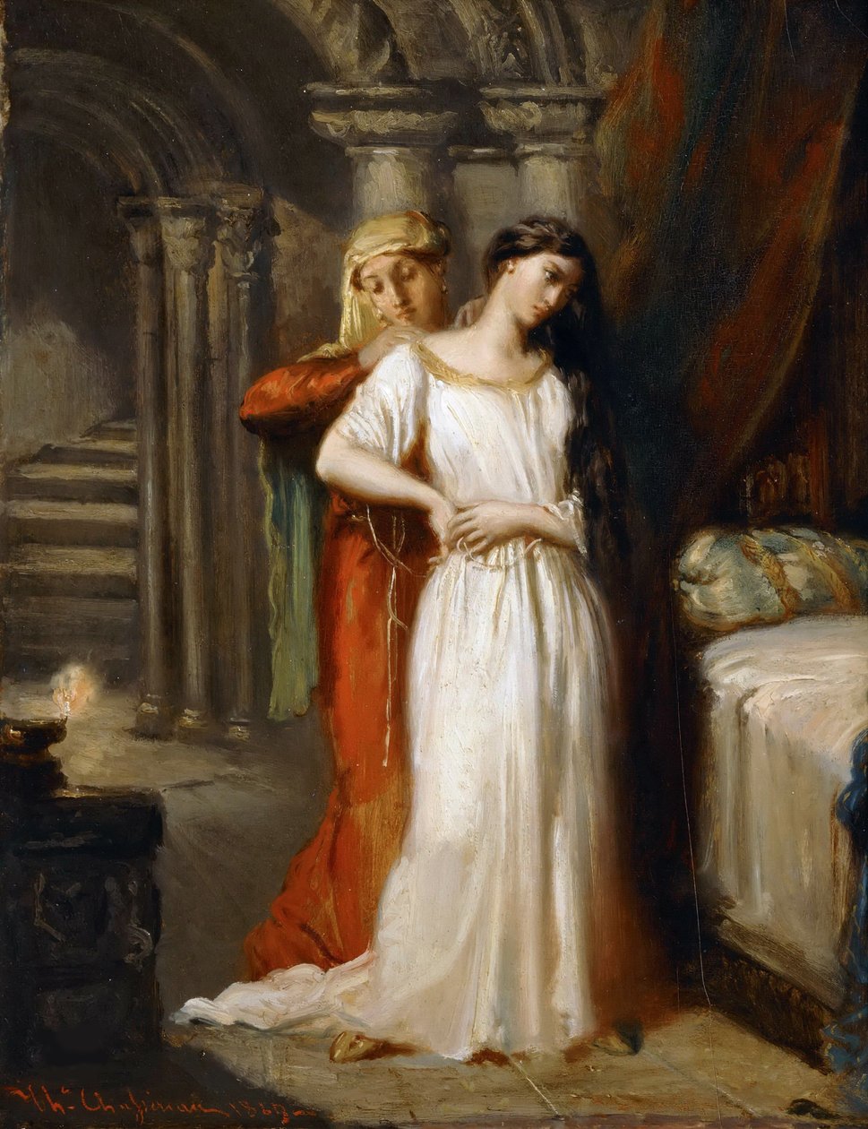 Desdémona retirándose a su cama de Théodore Chassériau