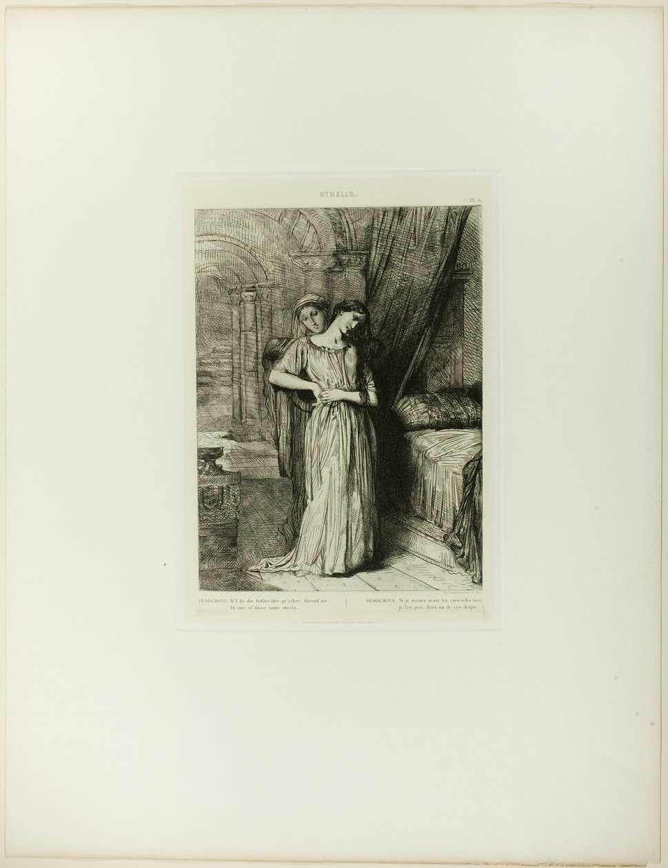 Si Muero Antes que Tú, lámina ocho de Othello de Théodore Chassériau