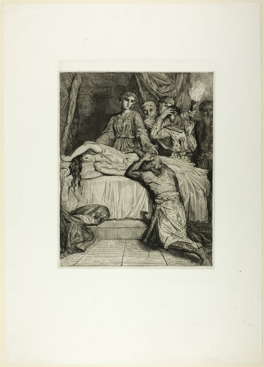 ¡Oh! ¡Oh! ¡Oh!, lámina catorce de Othello de Théodore Chassériau