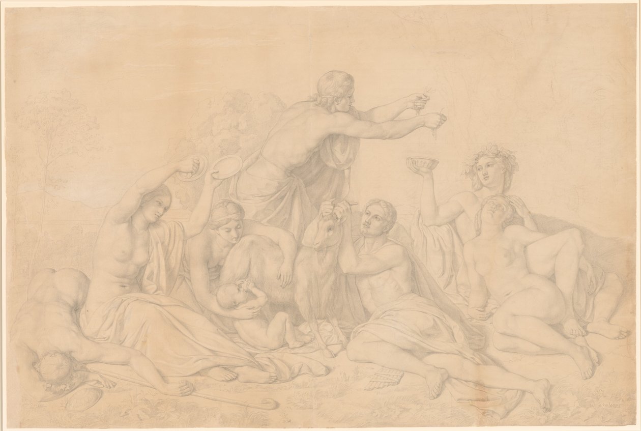 La Lactancia de Júpiter de Théodore Chassériau