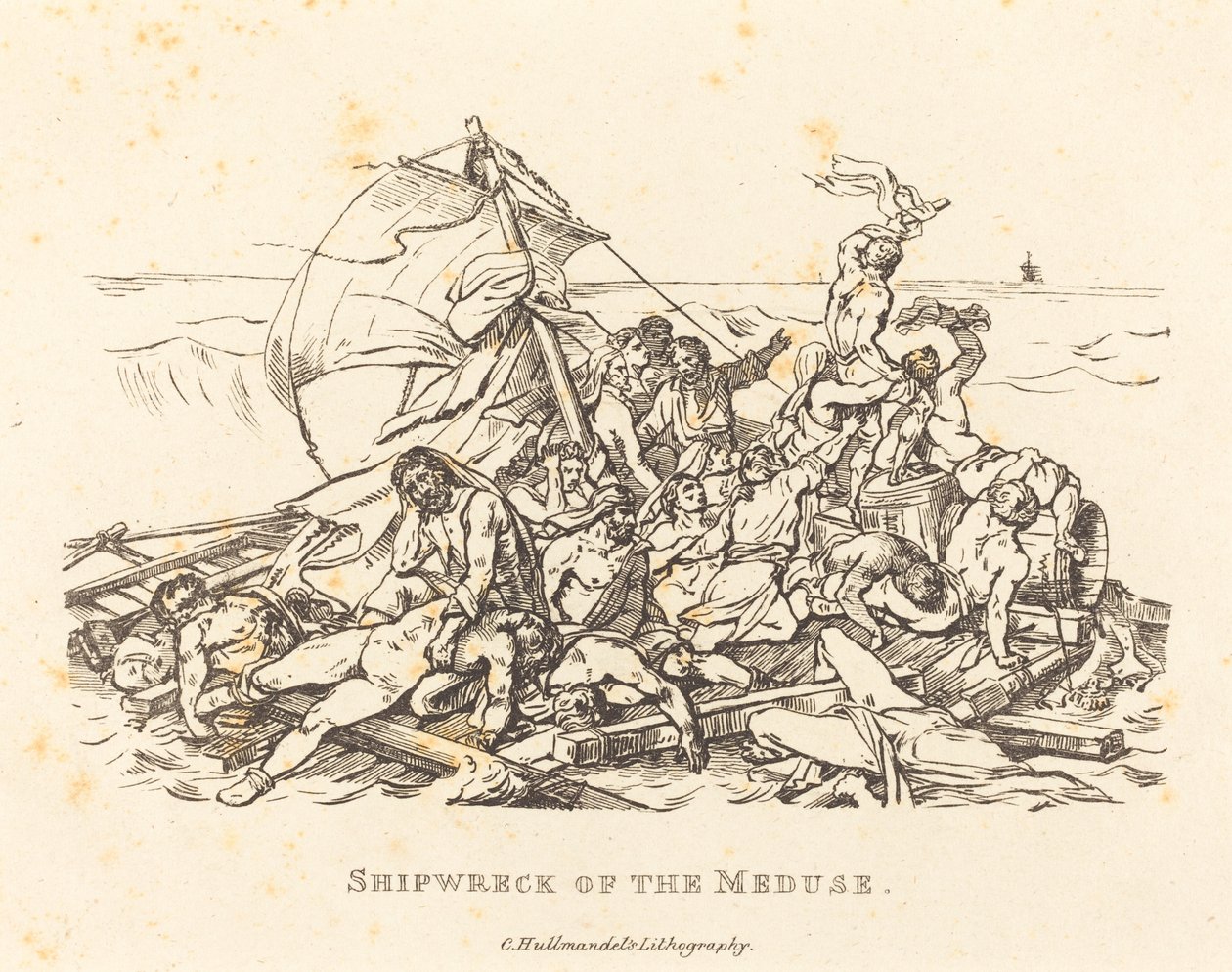 Naufragio de la Medusa de Théodore Gericault and Nicolas Toussaint Charlet