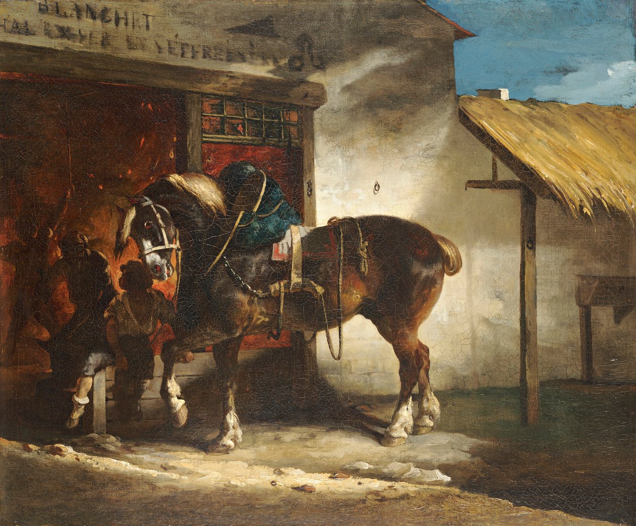 Géricault - La fragua del pueblo, c. 1822 de Theodore Gericault