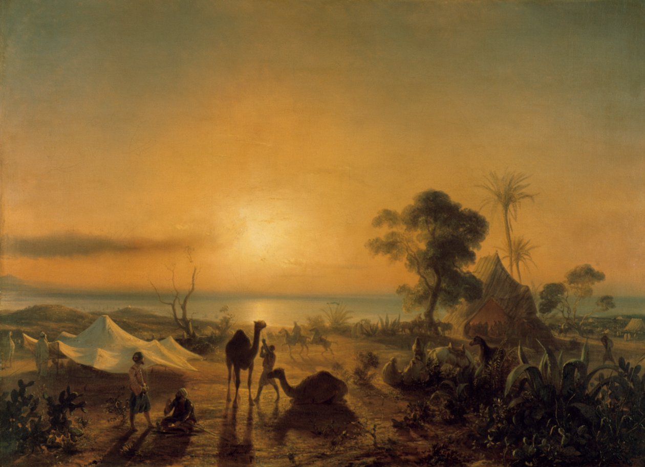 El campamento en Staoueli, 1830 de Jean Antoine Theodore Gudin