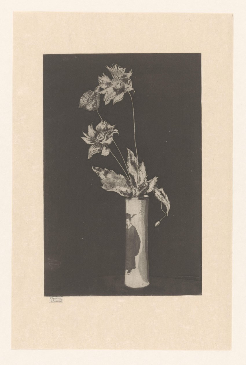 Flores en un jarrón con motivos chinos
La Chine de Théodore Roussel (signed by artist)