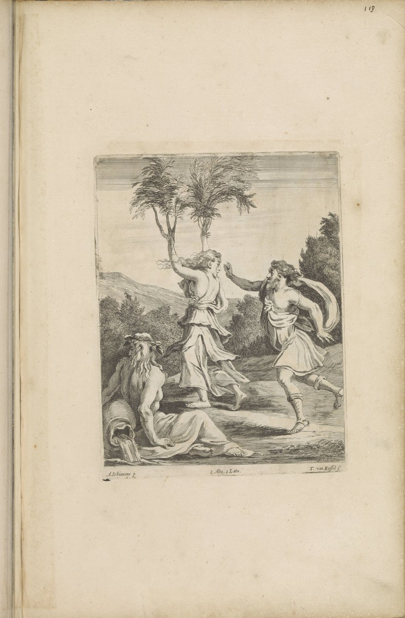 Apolo en Dafne de Théodorus van Kessel