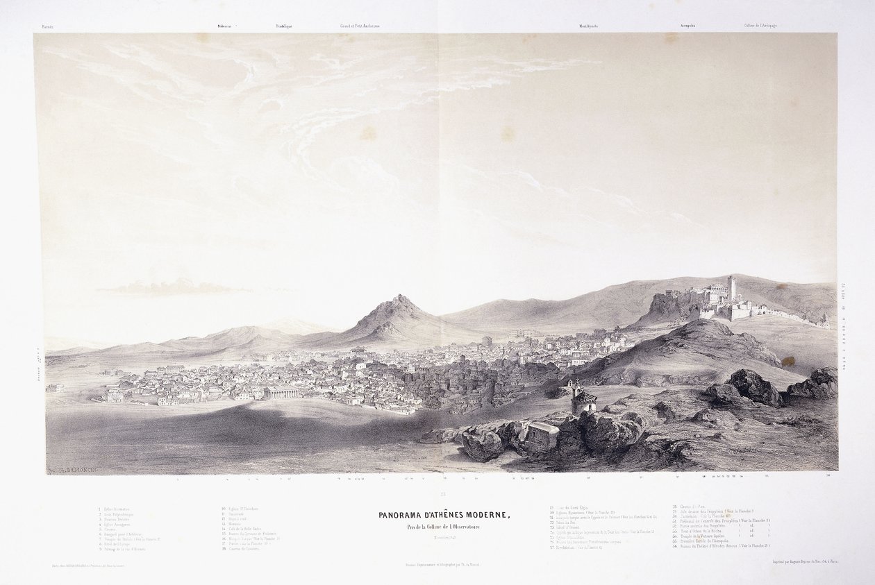 Panorama de la Atenas Moderna de Théodose du Moncel
