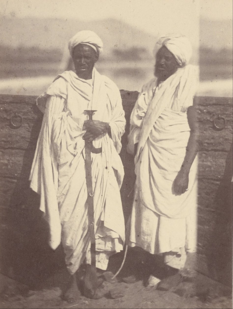 Retrato de dos hombres nativos en un bote de Théodule Devéria