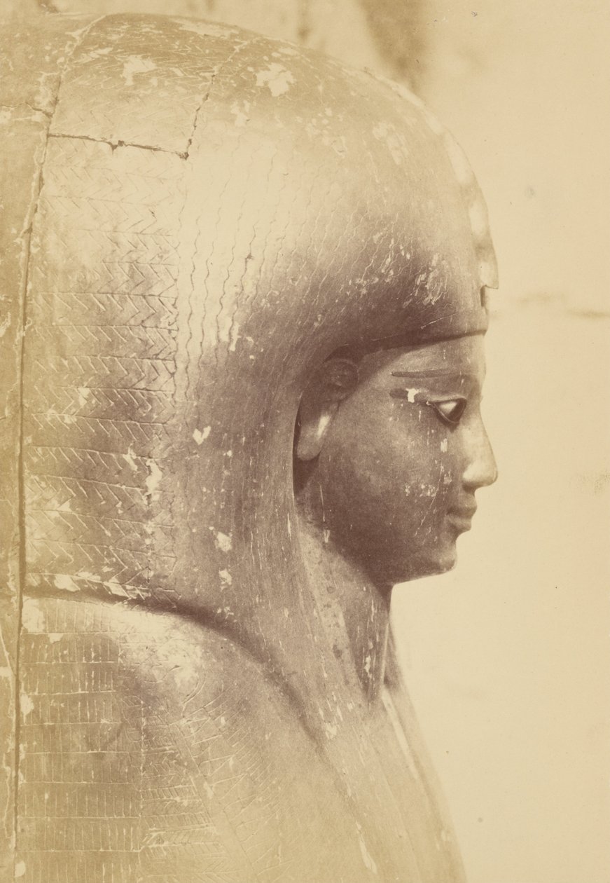 (detalle) del Sarcófago de la Reina Aah-Hotep de Théodule Devéria