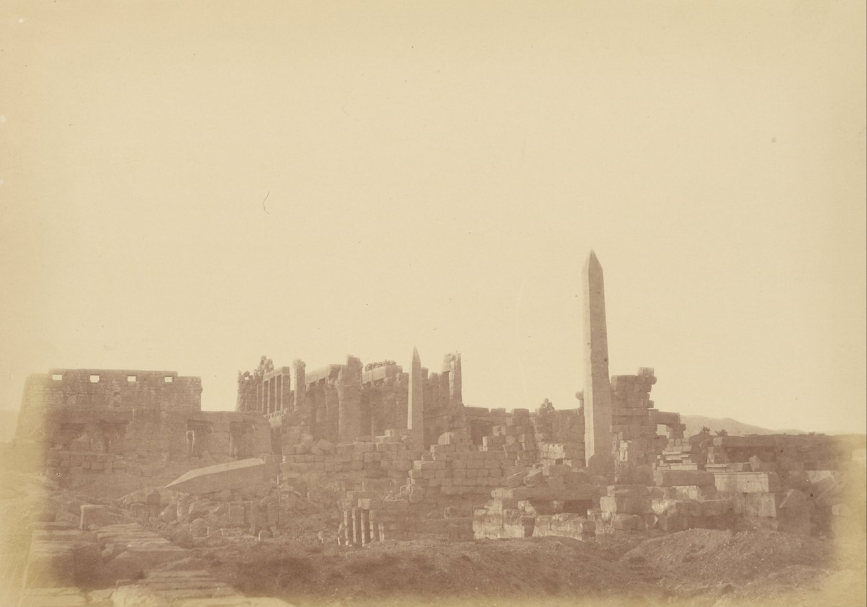 Vista General del Palacio de Karnak de Théodule Devéria