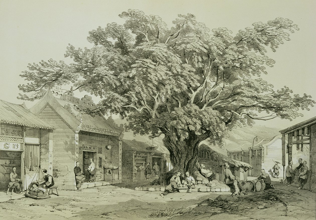 El Templo, Macao, c.1850 de Thomas Allom