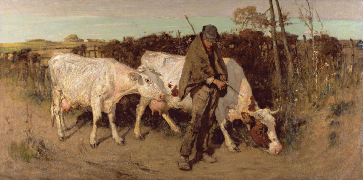 Regresando del pasto, 1890 de Thomas Austen Brown