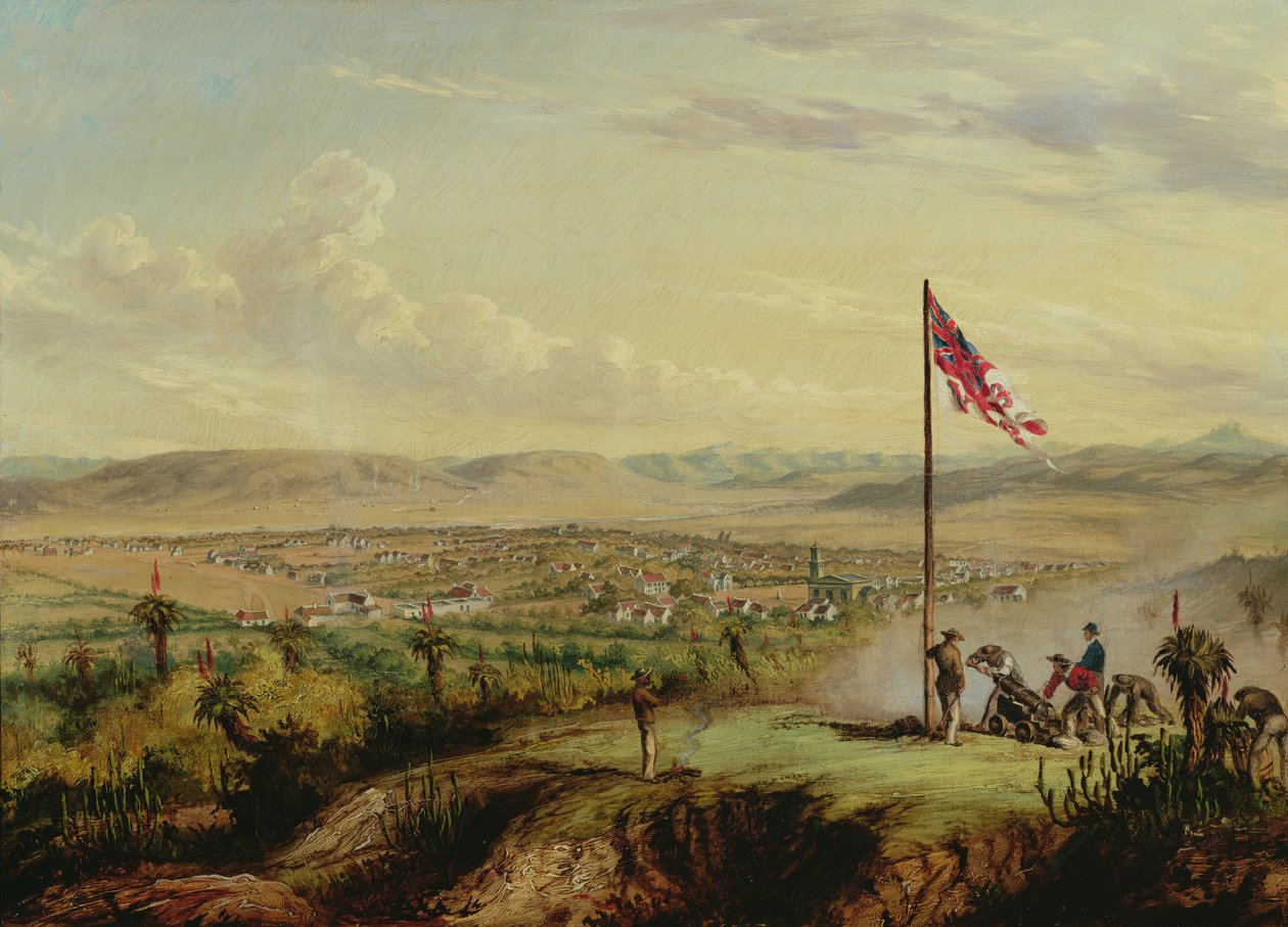 Una vista de Fort Beaufort de Thomas Baines