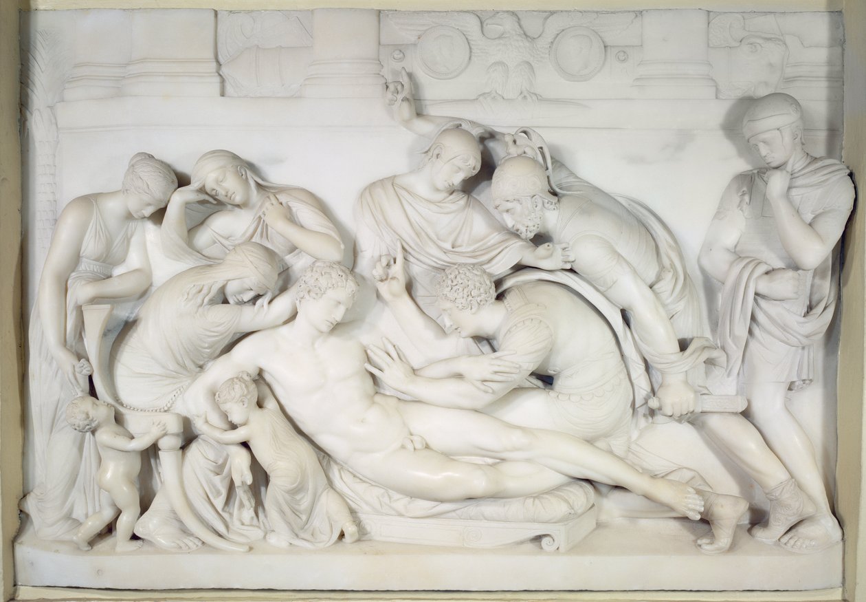 La muerte de Germánico, c.1774 de Thomas Banks