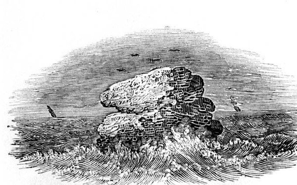 Una roca con barcos de Historia de las aves británicas, c.1804 de Thomas Bewick