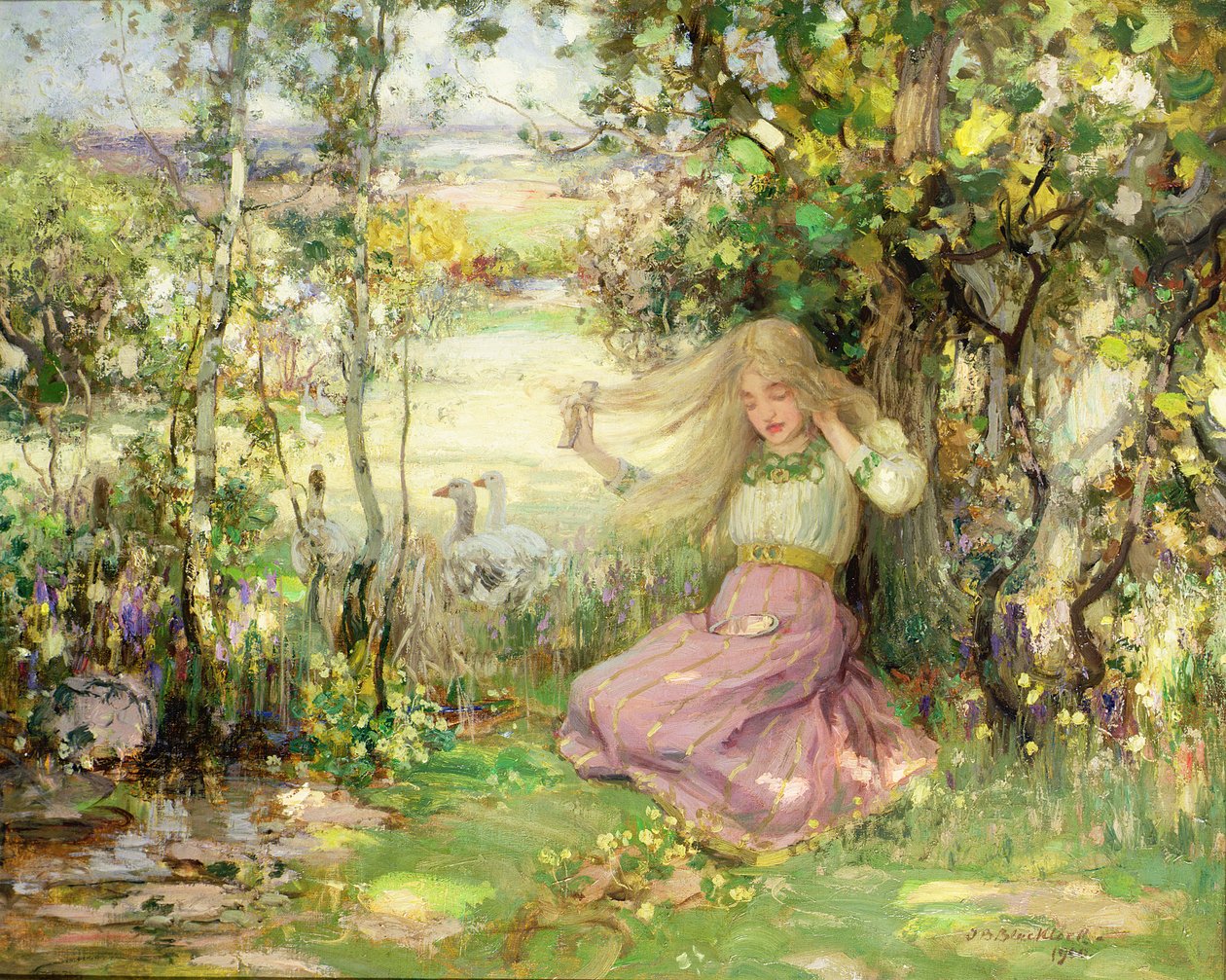 Un idilio de primavera, 1900 de Thomas Blacklock