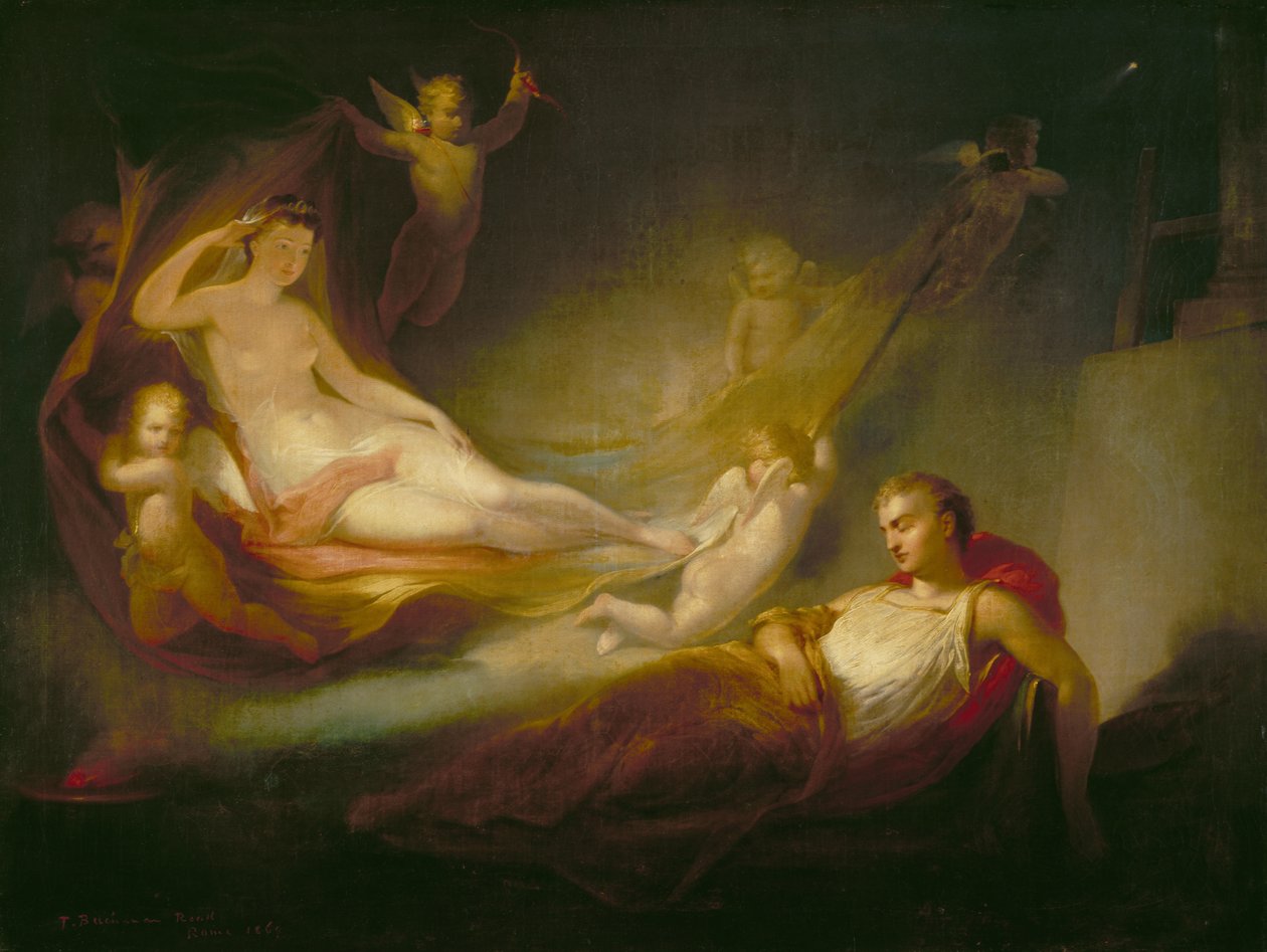 El sueño de un pintor, 1869 de Thomas Buchanan Read