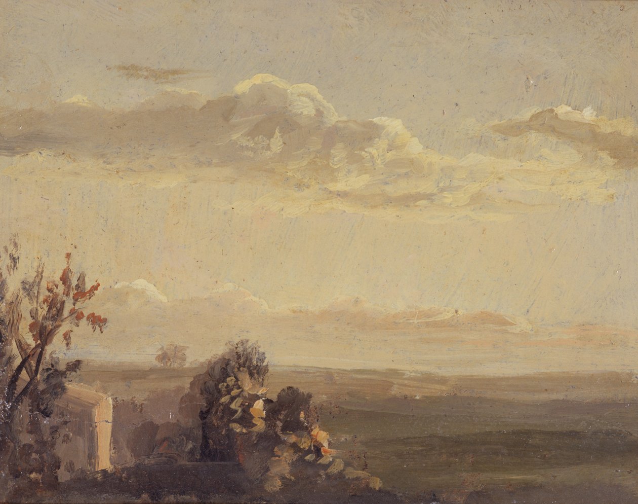 Estudio de un Paisaje (verso de 261371) de Thomas Churchyard